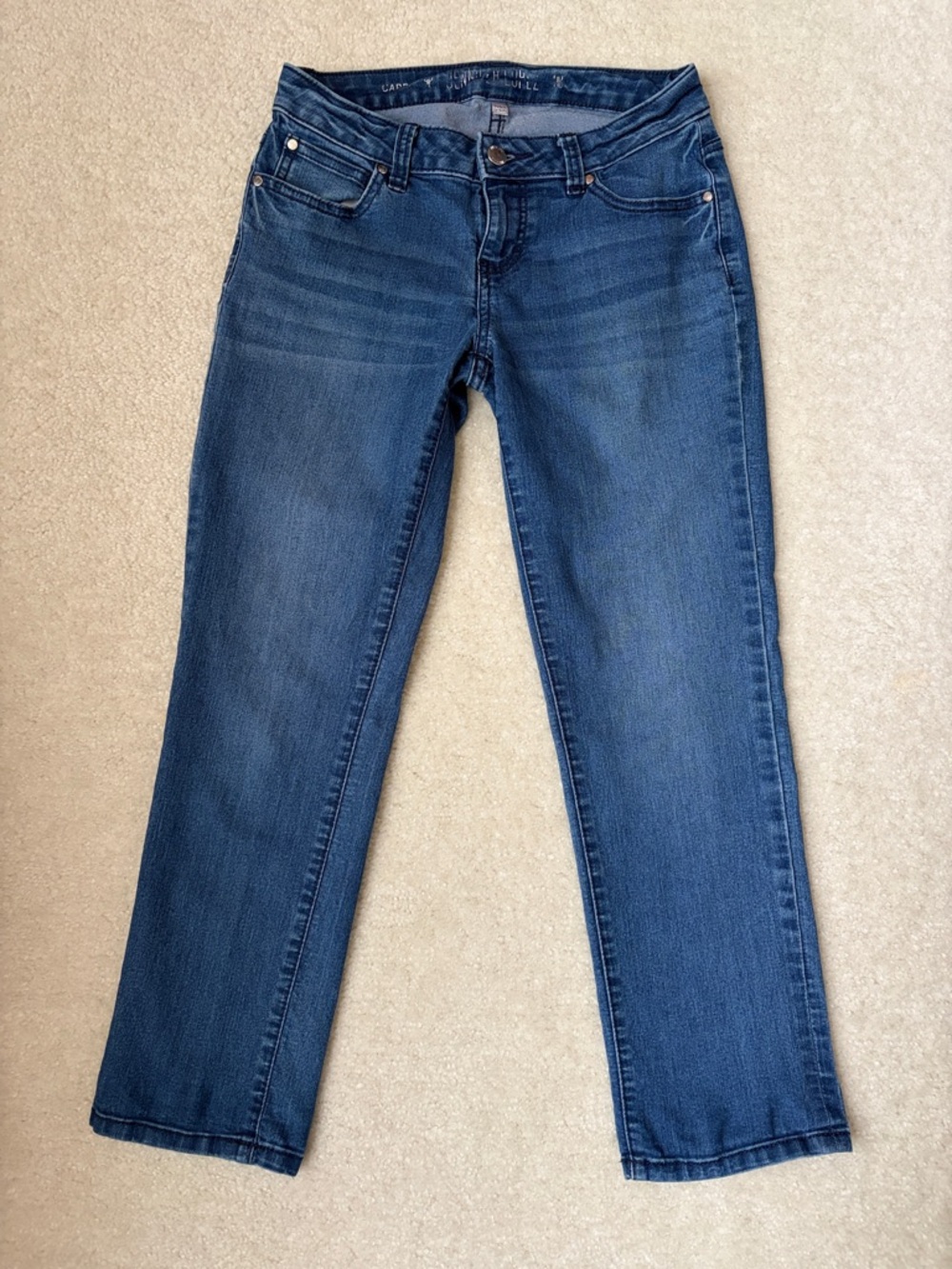 Jennifer Lopez Dark Blue Straight Leg Jeans